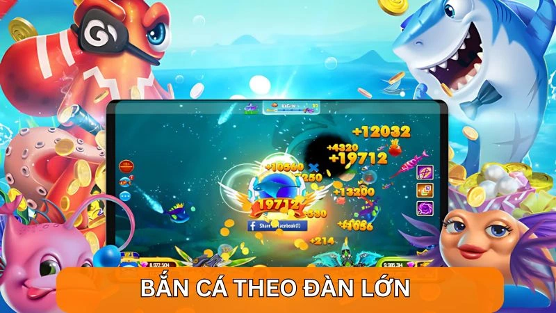 Cách bắn cá ăn tiền - Bí quyết giúp bạn thắng lớn tại Alo789 4 Nên bắn cá khi chúng xuất hiện theo đàn lớn